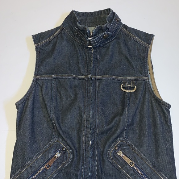 Diesel Dark Blue Denim Vest - Women’s Size Small - Picture 4 of 8